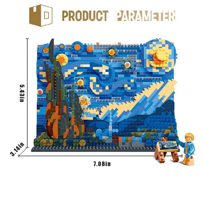 Starry Night Building Blocks Set